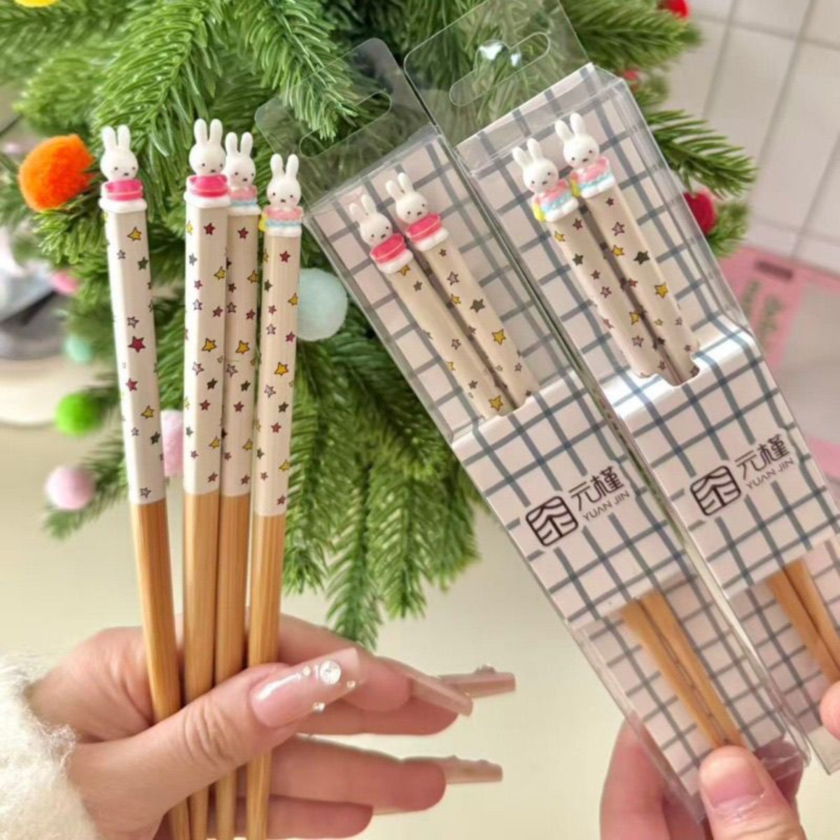 3D Printing Bambu - Kawaii Miffy Rabbit Палочки для еды