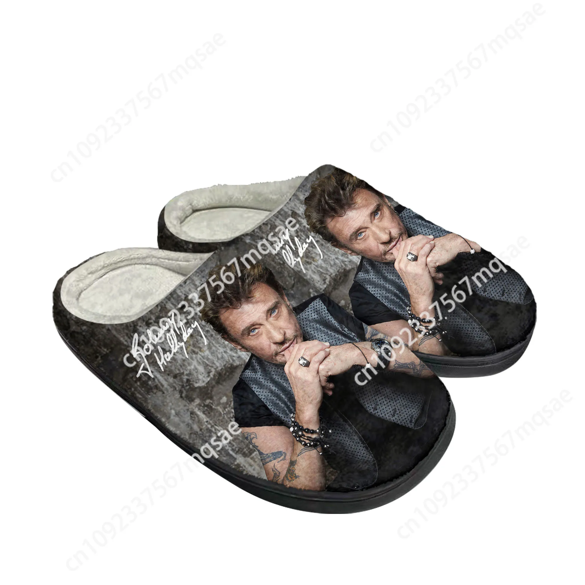 3D Printing Custom - Johnny Hallyday Rock Singer Домашние хлопковые