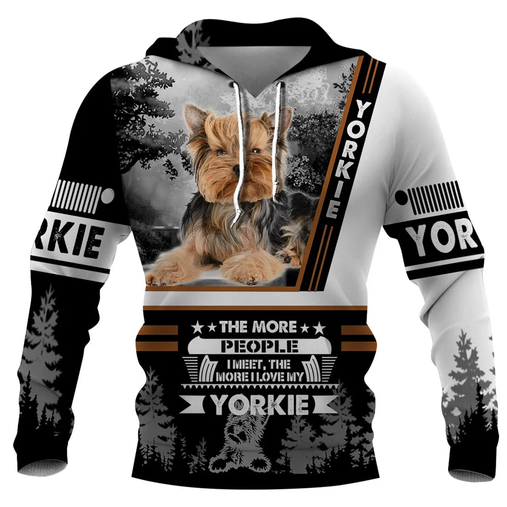 3D Printing Yorkshire - HX Animals Dog Yorkshire Terrier Толстовки