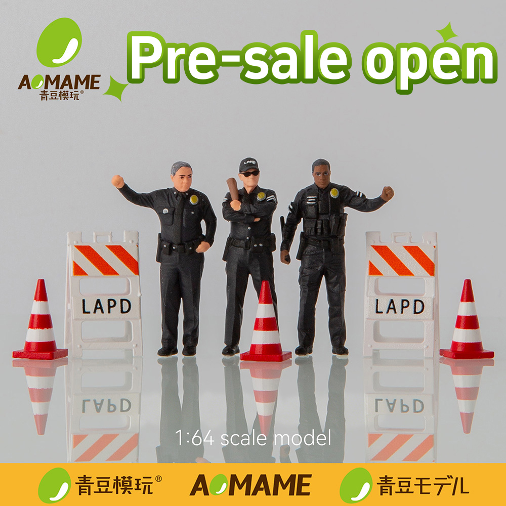 3D Printing Diecast Cars - Предзаказ: Набор полицейских фигурок LAPD 1/64