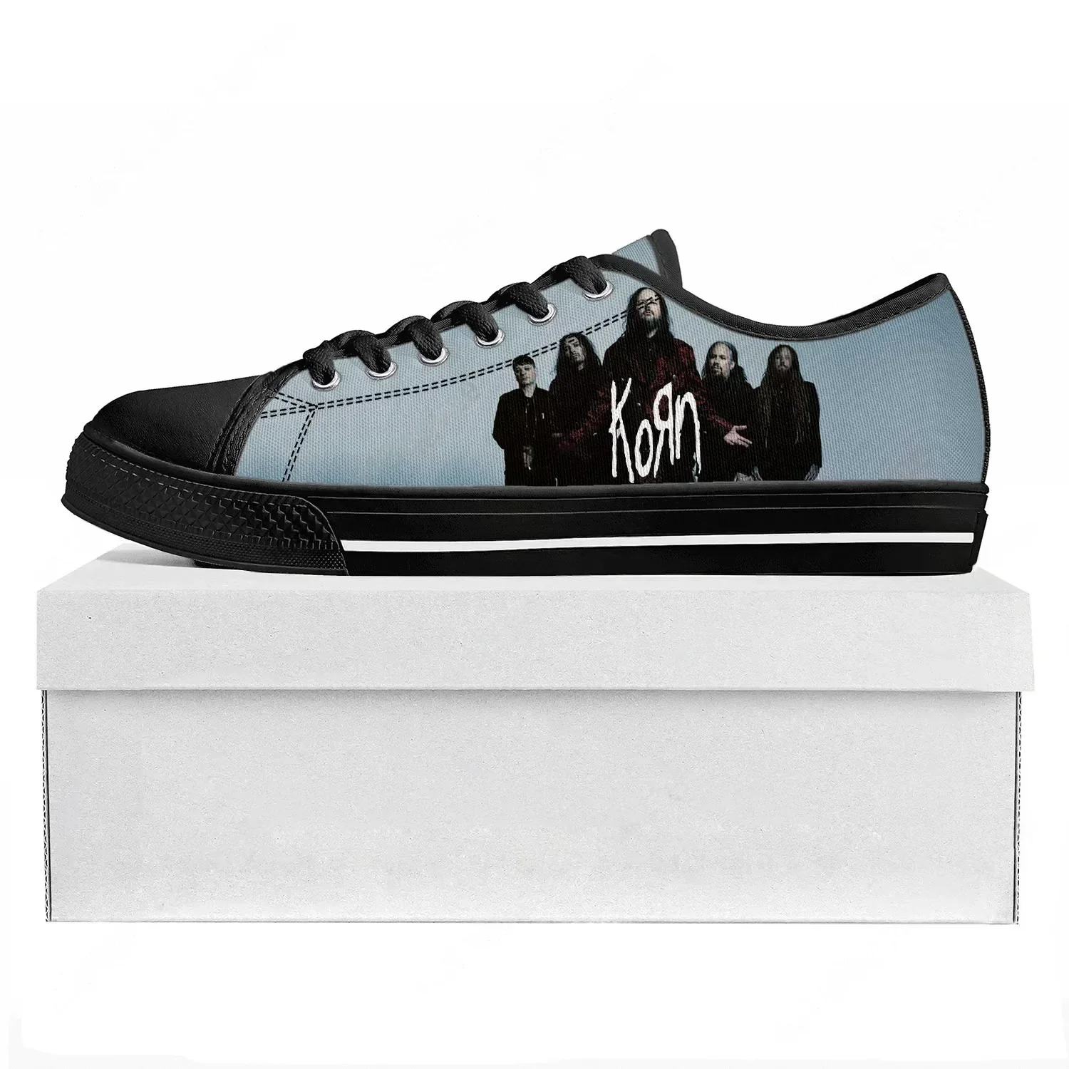 3D Printing Custom - Кроссовки Korn Rock Band Low Top