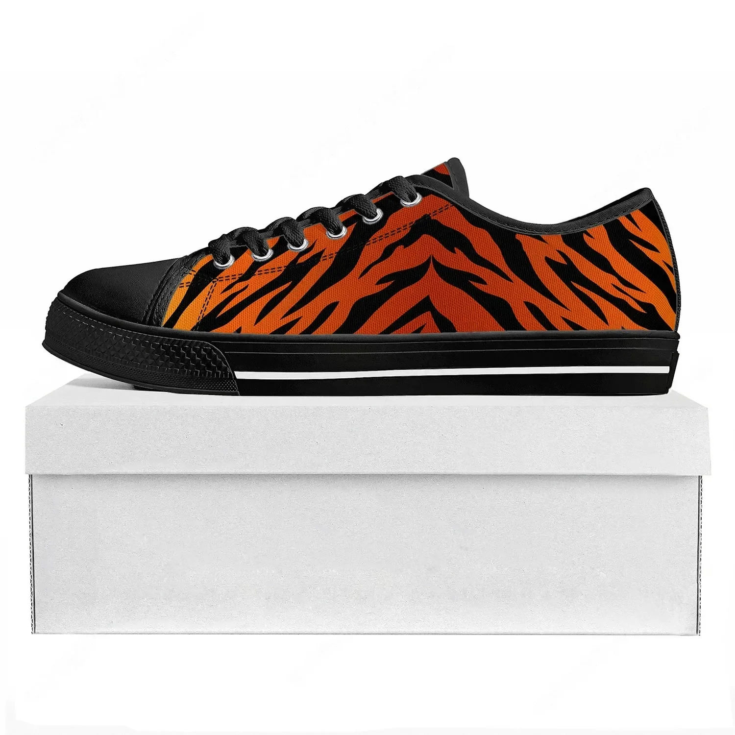 3D Printing Custom - Кроссовки с 3D-принтом «Тигровые полосы», низкие,