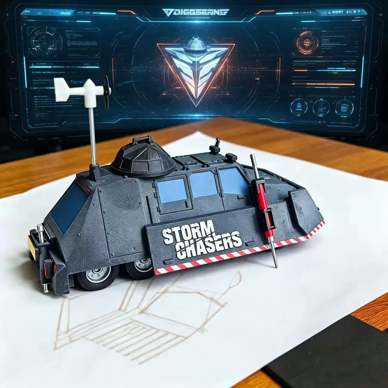 Модель автомобиля Storm Chaser – обзор и цена 3D Printing Diecast Cars