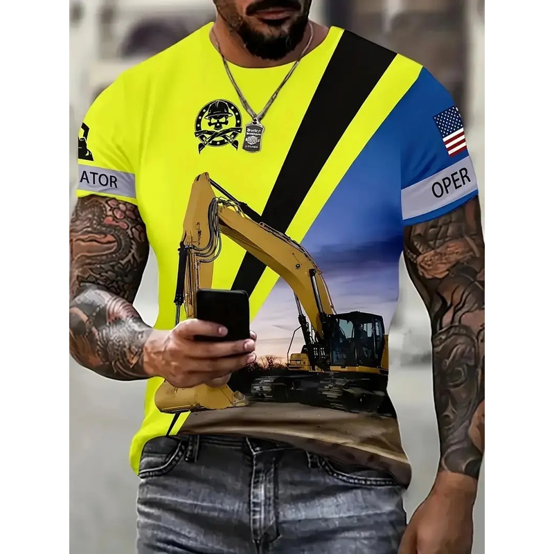 Футболка с индивидуальным диза – обзор и цена 3D Printing Excavator