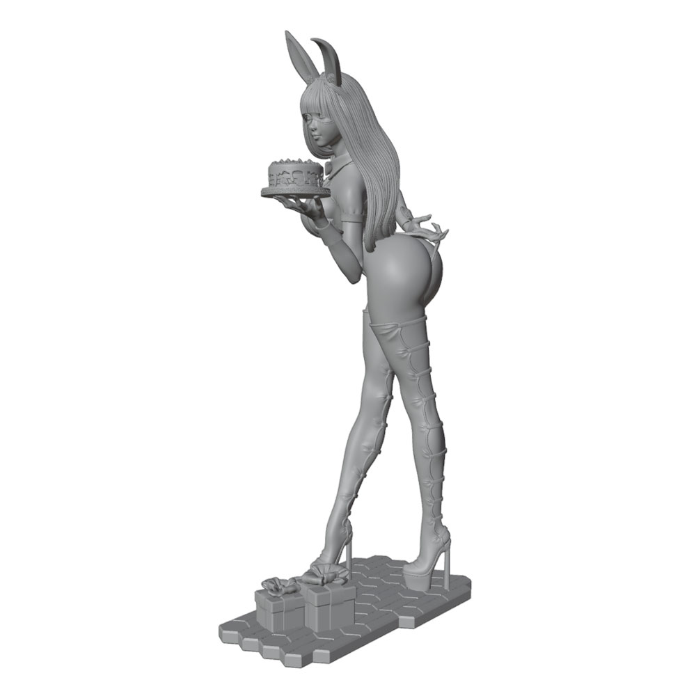 1/24/12/6 Фигурка девочки-зайч – обзор и цена 3D Printing Rabbit