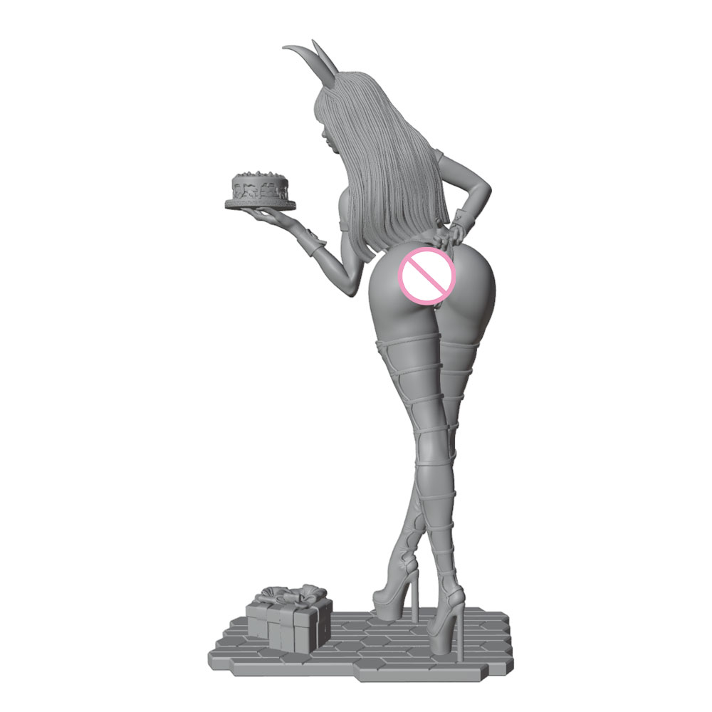 1/24/12/6 Фигурка девочки-зайч – обзор и цена 3D Printing Rabbit
