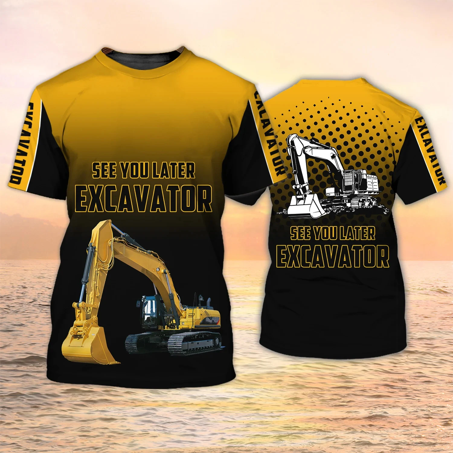Футболки с 3D-принтом «Экскава – обзор и цена 3D Printing Excavator