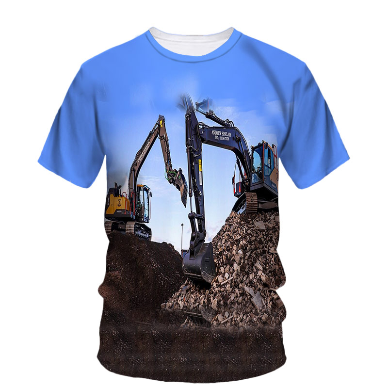 Футболка мужская в стиле хип-х – обзор и цена 3D Printing Excavator